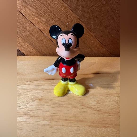 Disney Other - Disney Mickey Mouse Ceramic Figurine Vintage Style Collectible